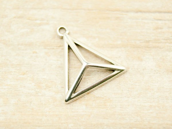 Dreieck Anhänger Silber geometrisch 17mm #4688
