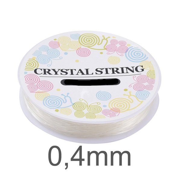 Elastisches Nylonband transparent 0.4mm dick, 20m