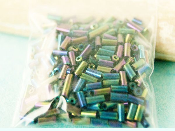 10g Zylinder Spezialmischung 5x2mm rainbow metallic
