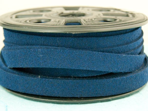 1m, Kunstwildleder 10mm breit tintenblau #5146