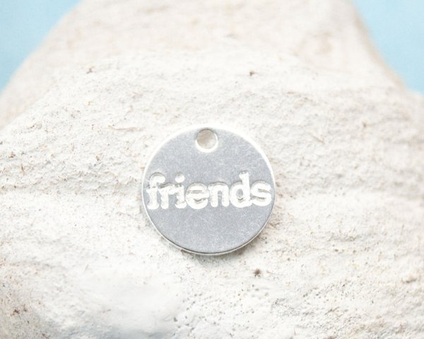 Friends Charm, Anhänger Freunde, 10mm, 925 Silber, #5235