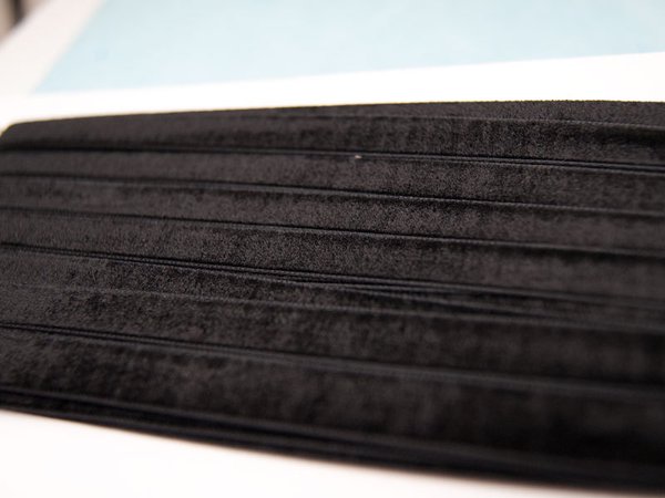 Samtband Schwarz 10mm breit für Armbänder #5095