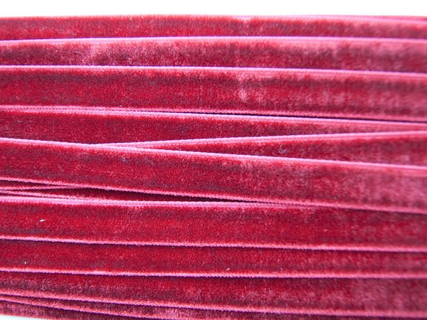 Samtband Bordeaux 10mm breit für Armbänder, Halsbänder,Choker #5096