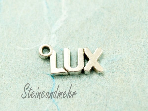 "LUX"  Anhänger Silber ca.12mm #2366