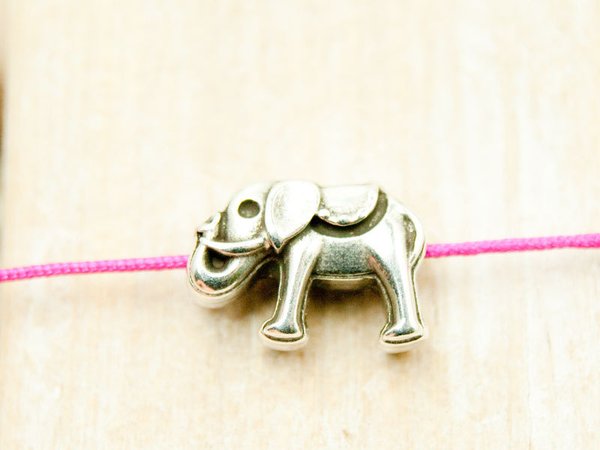 Elefant Perle Silber 14mm #4701