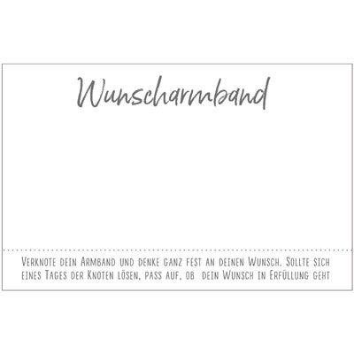 Schmuckkarte "Wunscharmband" 8,5x5,5cm #5472