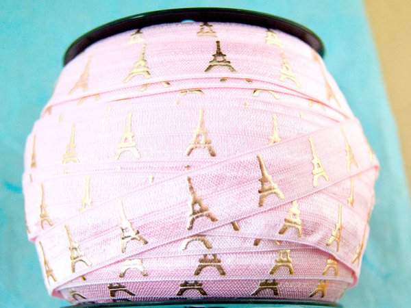 1m Hairties elastisches Band 16mm breit Seesterne fuchsia #5494