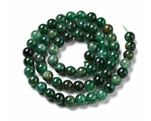 Strang Smaragd Perlen rund 6.5mm Länge ca 39cm