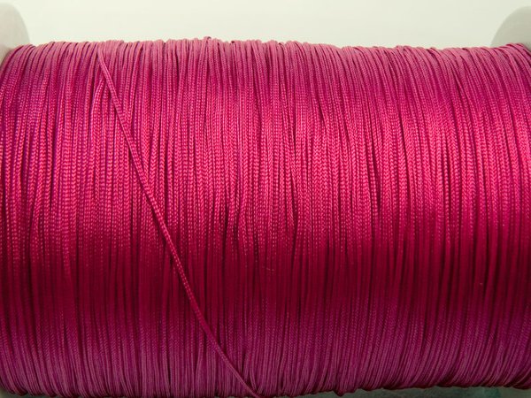 5m Makrameeband flach dkl-pink 1.0mm #3710