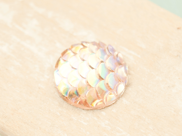 1x Cabochon Ø12mm Mermaid holographic Farbauswahl