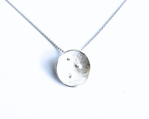 Halskette "Tiny dots" gebürstet incl. 925-Silber Kette 45cm #6099