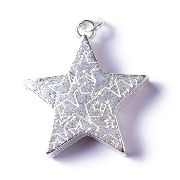 SchauTime® StarLight Silver Shiny Amulett L, #6420Star