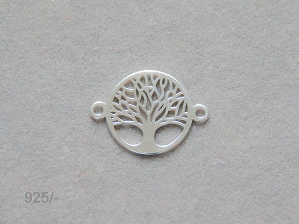 Schmuckverbinder Lebensbaum Baum des Lebens 10mm 925 Silber #6403