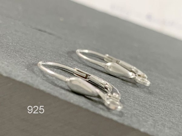 1 Paar Ohringe mit Klappbügeln Brisur 18mm 925 Silber #7159