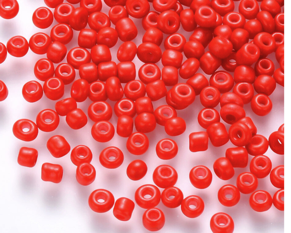 4mm Seedbeads Rocailles red